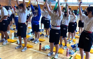 普及No.52【オリパラ事業】小山町立北郷中学校にてタグラグビー教室を実施いたしました