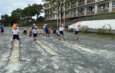 普及No.80【オリパラ事業】御前崎市立第一小学校にて50m走(走力アップ)を実施いたしました