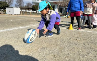 普及No.232【トップアスリート連携事業】神久呂幼稚園にてラグビー体験を実施いたしました