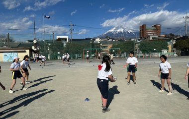 普及No.234【オリパラ事業】富士宮市立大宮小学校にてタグラグビー教室を実施いたしました