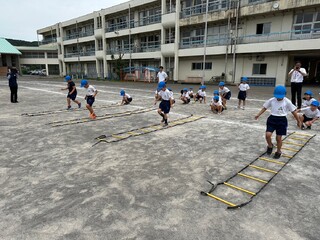 普及No.44【オリパラ事業】伊豆市立修善寺南小学校にて50m走(走力アップ)を実施いたしました